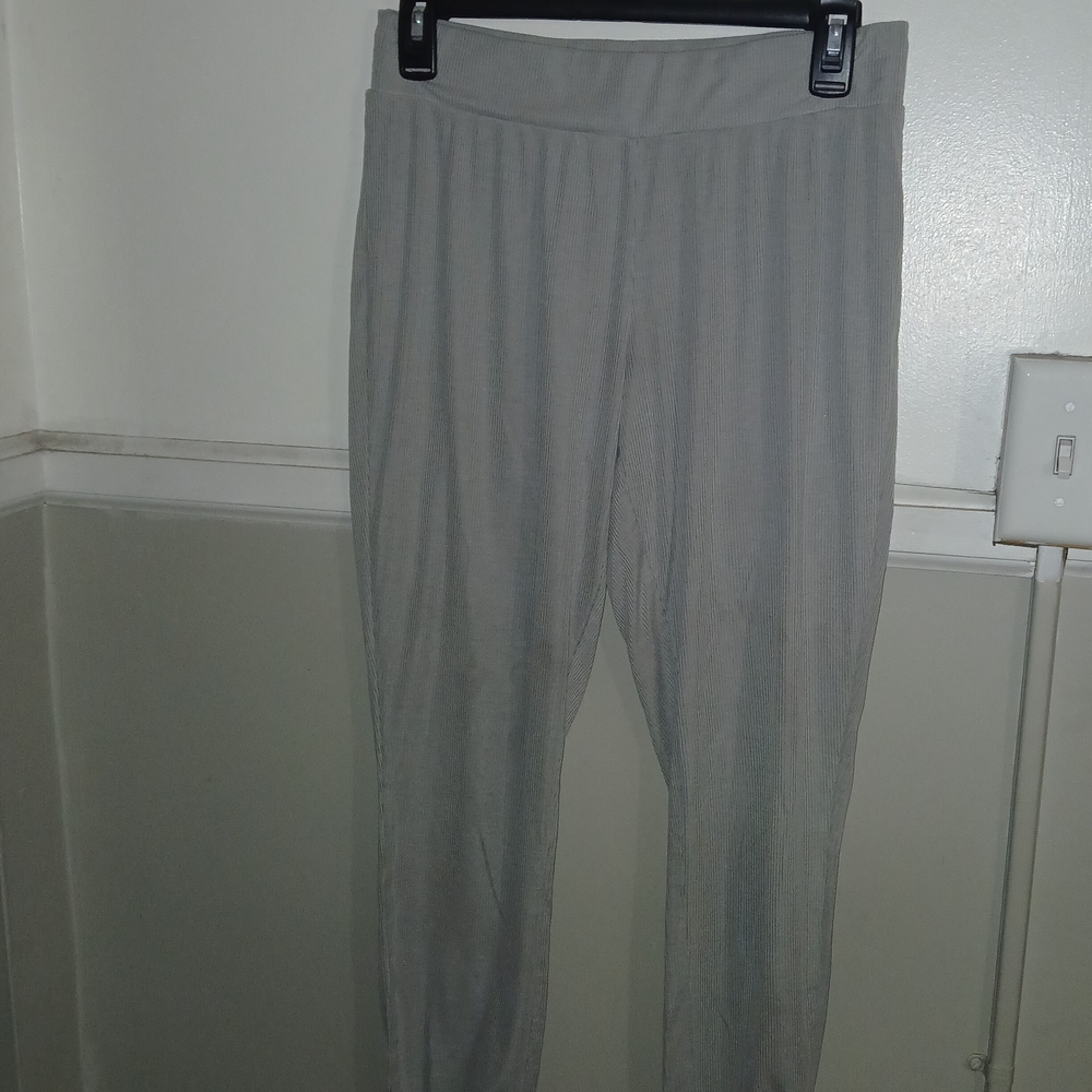 Victoria's Secret Gray Soft Pajama Pants Pleated Cozy Casual
